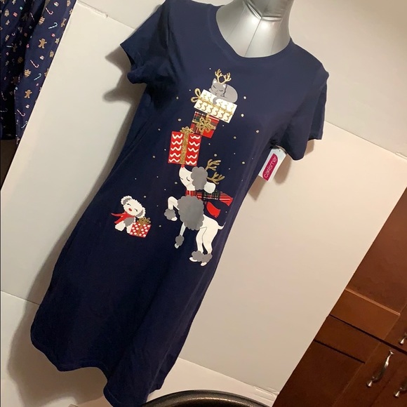 Christmas poodle nightgown NWT. - Picture 2 of 7